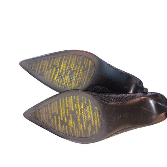 Calvin Klein Women's Nicki Classic Python Print kitten heels, Black size 9.5 - Picture 4 of 5